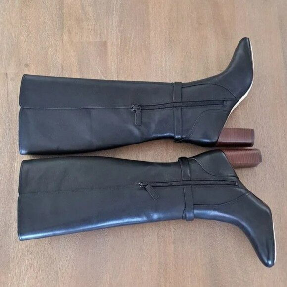 Cole Haan Glendale Tall Boot - Color: Black Leather - Size: Women 7 - Picture 7 of 9